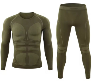 Cartographie corporelle Couche de base fonctionnelle sans couture <span class=keywords><strong>Sous</strong></span>-<span class=keywords><strong>vêtement</strong></span> <span class=keywords><strong>thermique</strong></span> antibactérien sans couture Hommes Idéal pour le fitness Cyclisme <span class=keywords><strong>Randonnée</strong></span> - Product Image 3