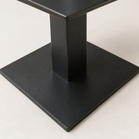 Pied de table carré en métal noir, support industriel pour table de café, restaurant, bar, salle à manger