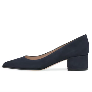 Manufacturer Custom Pointed Toe Ladies Midi <strong>Heels</strong> for Graduation Work Office Woman <strong>Court</strong> <strong>Shoes</strong> Low <strong>Block</strong> <strong>Heel</strong> Pumps - Product Image 2
