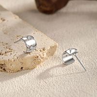 Boucles d'oreilles pendantes incurvées en argent sterling 925 avec zircon éclatant en forme d'étoile pour femme, accessoires de bijoux de mode pour soirée