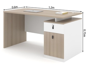 Moderno semplice in legno scrivania ferro Computer da tavolo cassetto modulare casa ufficio camera da letto mobili piccoli spazi uso all'ingrosso - Product Image 6