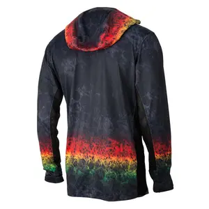 Hoodies Vissen Upf 50 + Snel Droog Overhemd Sublimatie Vissen Hoodie Met Gezicht Bescherming Vissen Kleding