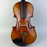Violon professionnel artisanal de haute qualité, fabriqué en usine, avec dos en érable tigré monobloc, finition vernie à l'huile, instrument de musique.