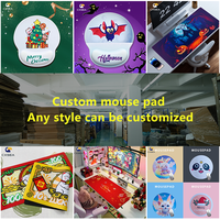 Tapis de souris en gel personnalisé ergonomique 210*260*30mm Support de poignet de dessin animé irrégulier Image de stock en gros pas cher Sublimation