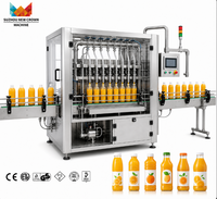 Automatische PET-flesvulfles- en afsluitmachine voor sinaasappelsap en fruitdranken, 200ml-2000ml, op maat gemaakte oplossing