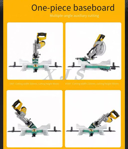 Sierra Ingletadora Deslizante Simple <span class=keywords><strong>de</strong></span> 12 Pulgadas con Posicionamiento Láser para Cortar <span class=keywords><strong>Madera</strong></span>, Aluminio, Plástico y Materiales <span class=keywords><strong>de</strong></span> Construcción - Product Image 6