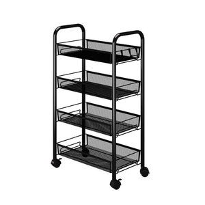 <b>Kitchen</b> Storage <b>Rack</b> Multi Tier Rolling Cart With Handle For Fruits Vegetables Refrigerator Side Organizer - Product Image 5