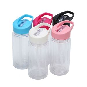 Gobelet en plastique personnalisé de 10 oz pour enfants avec trou pré-percé, paille, emballage en boîte blanche, tasse à boire directe type globe de neige - Product Image 1