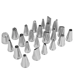 304 Stainless Steel Seamless Different Icing Nozzles Decorating Tips Cake Baking Pastry Decorating Tool