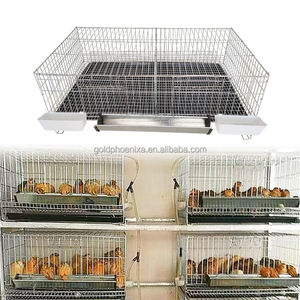 YYC Set Completo <span class=keywords><strong>Gabbia</strong></span> Automatica <span class=keywords><strong>per</strong></span> Allevamento Quaglie da Uova con Mangiatoia e Abbeveratoio - Product Image 1