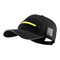 Cappellino da Baseball LED Ricaricabile con Fori Laser, 6 Pannelli Traspiranti, Cappello da Golf con Lampada LED