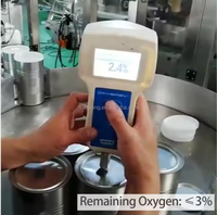 Machine de mise sous vide automatique à l'azote, équipement de scellage sous vide continu pour pots de confiture et canettes de jus