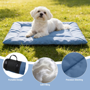 Alfombra Plegable para <span class=keywords><strong>Perros</strong></span> para Exteriores, Tela Oxford 600D Resistente al Agua, Portátil con Asa para <span class=keywords><strong>Camping</strong></span>, Picnic, Playa y Viajes - Product Image 3