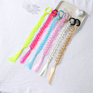New Girls' Sweet and Cool Color Fried Dough Twists <strong>Braid</strong> Rope Performance Hair <strong>Accessories</strong> Children's Wig <strong>Braid</strong> - Product Image 1