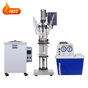 10L 20L 50L 100L Reactor encamisado Precio Destilación química Reactor agitado Laboratorio Chaqueta de doble capa Reactor de vidrio - Product Image 5