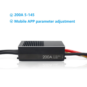 Controlador Electrónico de Velocidad (ESC) sin Escobillas 130A 5-14S Lipo OPTO Sin BEC con Ajuste por Aplicación Móvil para Drones Agrícolas de Gran Carga - Product Image 3