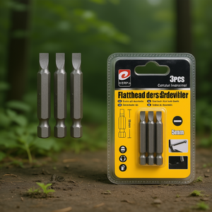 Erpsl Flathead <b>Screwdriver</b> Bits 5mm 50mm Industrial Grade 3pcs <b>Set</b> - Product Image 3