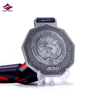 Longzhiyu 17 ans itf fabricant de médailles de taekwondo prix personnalisé médaille de jiu jitsu en gros nouvelle médaille de karaté en argent unique