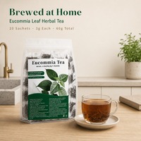 Thé articulaire apaisant pour les douleurs lombaires, à base de feuilles d'Eucommia Ulmoides, 3g x 20 sachets scellés, 60g, sachet autoportant, OEM