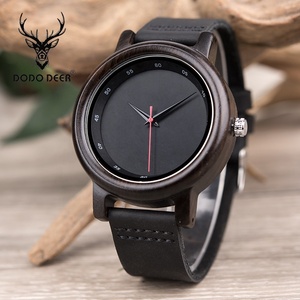 <span class=keywords><strong>DODO</strong></span> DEER — montre-bracelet en cuir pour hommes et femmes, Vintage, avec étui, personnalisable avec votre propre Logo, 2020 - Product Image 2