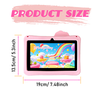 Tablet Edukasi Anak 7-inci Baru 16GB Quad-Core MTK 1.3GHz Android 8.1 Wi-Fi ROHS Layar Sentuh Kapasitif Tahan Banting USB