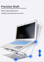 Support de tablette de bureau pour support d'ordinateur portable support de refroidissement de levage pour support ordinateur portable supports d'ordinateur portable portable en aluminium