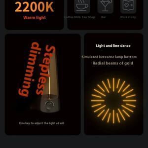 Lámpara de Escritorio LED Inalámbrica, Flexible, Portátil, Luz de Ambiente, Regalo de Cumpleaños, Luz de Luna Creativa para Dormitorio - Product Image 6