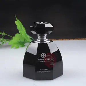 YL-9025 Großhandel 3ml 6ml 12ml Elegante billige schwarze Kristall parfüm flasche mit Verpackung für Auto dekorative Waren