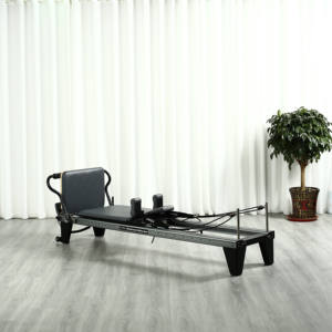 Máquina de <span class=keywords><strong>Pilates</strong></span> <span class=keywords><strong>Reformer</strong></span> de Uso Comercial para Entrenamiento en Estudio, Culturismo, <span class=keywords><strong>Reformer</strong></span> de <span class=keywords><strong>Pilates</strong></span> de Aluminio Negro - Product Image 3