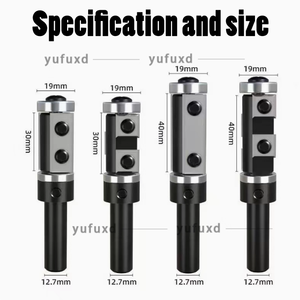 Yufu เครื่องตัดแบบเกลียวที่ถอดออกได้พร้อมที่จับเครื่องตัดกัดงานแกะสลัก OEM ปรับแต่งได้ HRC 65แบบไม่เคลือบ - Product Image 6