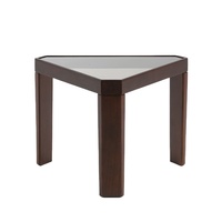 Vente en gros de meubles de salon modernes tables d'appoint table basse triangulaire avec plateau en verre TT-1419A