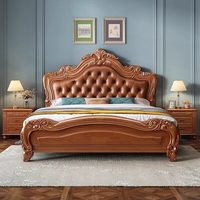 Lit rembourré moderne et simple pour adultes, tailles Queen et King, lit de luxe moelleux avec rangement, cadre de lit élégant, mobilier de chambre, vente en gros pour appartements