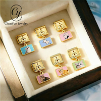 Bracelet tendance DIY avec pendentif motif chat mignon en acier inoxydable 2026 pour hommes et femmes