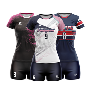 Divisa da Pallavolo Femminile Personalizzata con Design Rinfrescanti per Squadre, Maglia Bianca da Pallavolo Personalizzabile - Product Image 1