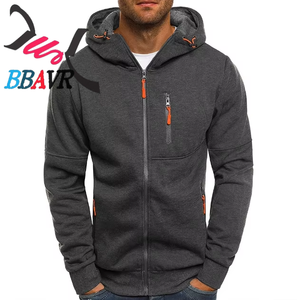 Nouveau sweat à capuche zippé tendance pour homme à manches longues – Collection automne - Product Image 4