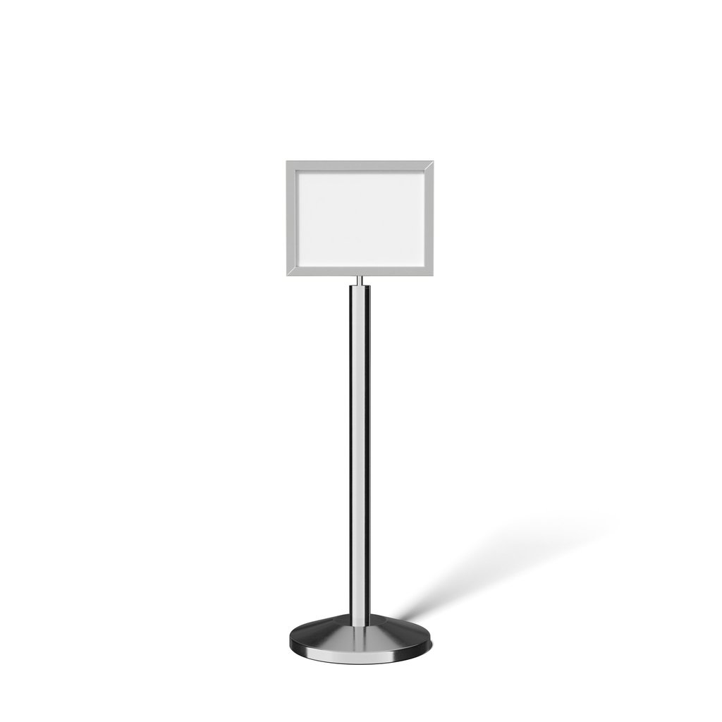 Наружные и внутренние рамки из нержавеющей стали с серебряными знаками для контроля толпы