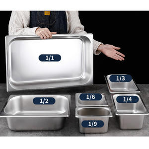 Gastronorm容器GN Pan酒店和餐厅厨房设备，采用多尺寸不锈钢材料，用于野营 - Product Image 3