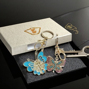 Custom Metal Zinc Alloy Waterproof Luxury Keychain Exquisite Light Fashion Key Ring <b>Gift</b> <b>Bag</b> Pendant Accepts Customized Designs - Product Image 3