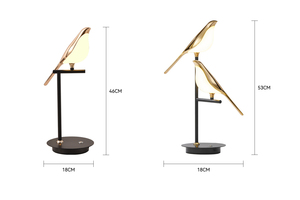 Phong cách hiện đại 7 wát LED Tường Đèn sắt Glass bảng đèn với có thể thay đổi thiết kế chim cho nhà cạnh giường ngủ trang trí - Product Image 6