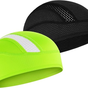 Skull Cap Helmet Liner Beanie Winter Sports 100% Cotton Cooling Mesh Cycling Fishing Running Hat Custom Logo Outdoor Men Women - Product Image 2