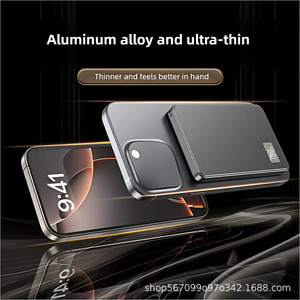 Banco de Energía con Carga Inalámbrica de 10000 mAh, Diseño Compacto de Aleación de Aluminio, con Pantalla Digital y Entrada Tipo C - Product Image 2