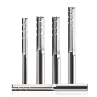 Fraise droite à 3 cannelures en carbure de tungstène pour le travail du bois, fraise de défonceuse CNC pour la découpe et le rainurage du MDF, du PVC et de l'acrylique