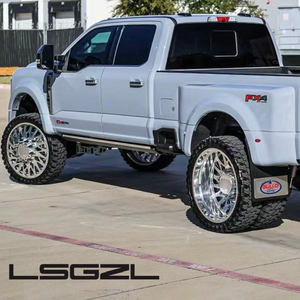 Jantes forgées personnalisées LSGZL pour double essieu 22x10J 24x14J 26x14J, jantes Chevy double essieu 8 trous, roues de camion 8x210 8x65 10x225 - Product Image 4