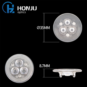 Fabricante 35MM <span class=keywords><strong>Fresnel</strong></span> lente PMMA óptico ultrafino IP66 92% transmitancia 30/60 grados Ángulo de haz interior minorista comercial - Product Image 2
