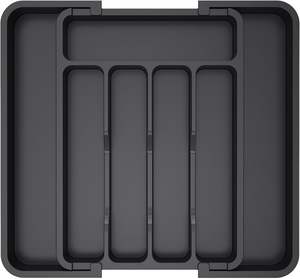 Organizzatore per Cassetti Pieghevole Regolabile in PP, Vassoio Espandibile per Utensili <span class=keywords><strong>da</strong></span> Cucina, Portaposate Senza BPA - Product Image 1