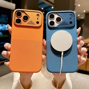 Custodia Protettiva Antiscivolo in Silicone Premium Effetto Pelle Colore Puro Anti-Caduta con Cornice Lente per iPhone 17 Pro 16 Pro Max - Product Image 2