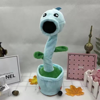 Vente en gros Cactus électrique parlant amusant jouet pour enfants doux animal en peluche répétable chant danse fonction couette PP coton