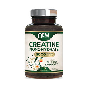 OEM ODM <b>Creatine</b> <b>Monohydrate</b> Capsules 3,000mg <b>Micronized</b> <b>Creatine</b> Supplement Support for Lean Muscle Strength & Endurance - Product Image 1