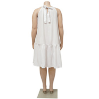 En stock Robe décontractée pour femmes grandes tailles Vente en gros Robe courte sans manches pour femmes grandes tailles