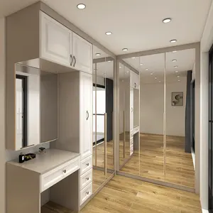 Xijiayi diy glass mirror dressing modern design bedroom wardrobe